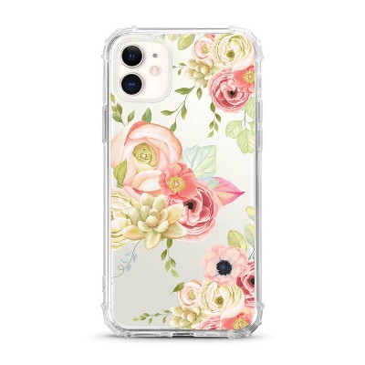 OTM Essentials Apple iPhone 11 Clear Case - Flower Garden Pink