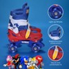 Sonic the Hedgehog 2in1 Kids Roller Skates, Transform from Quads to Inlines Skates, Durable Hardshell Boot, LED Wheels ABEC-7 Carbon Steel Bearings - 2 of 4