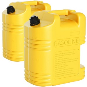 5 Gallon Gas Can,No-Spill Storage Containers With Visible Stripe & Air Release Valve,Durable Utility Pails - 1 of 4