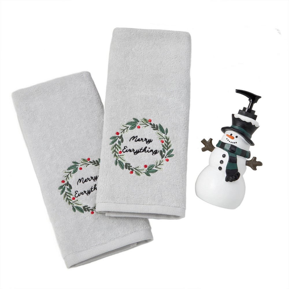 Photos - Towel SKL Home 3pc Rustic Plaid Lotions/Merry Everything Hand 