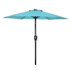 Gsluuk 7.5ft Patio Outdoor Table Market Yard Umbrella with Push Button Tilt/Crank - 1 of 1