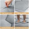 Foldable Futon Mattress Solid Color Floor Mattress Japanese Floor Bed Tatami Mattresses for Dorm Living Room - 4 of 4