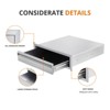 Outdoor Kitchen Drawers with Paper Towel Holder,  Triple BBQ Access Drawers, Stainless Steel Flush Mount BBQ Island Drawers for Outdoor Kitchen - 4 of 4