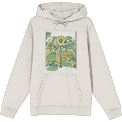 Natural World Sunflower Frame Adult Long Sleeve Hoodie