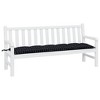vidaXL Garden Bench Cushion Black Check Pattern 70.9 in.x19.7 in.x2.8 in. Oxford Fabric - 3 of 4
