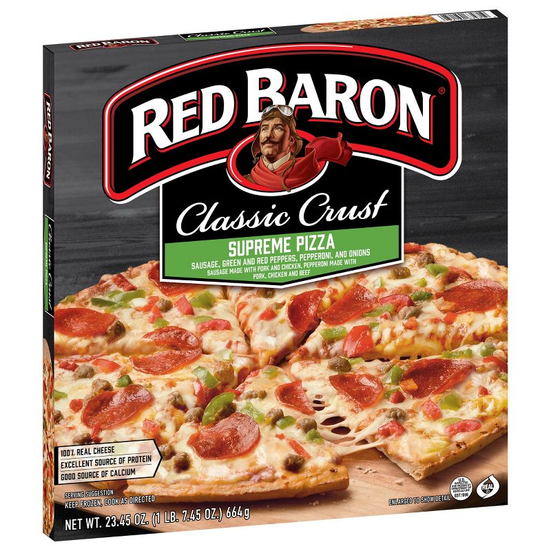 Red Baron Frozen Pizza Classic Crust Supreme - 23.45oz, 4 of 12