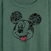 Women's - Disney - Mickey Iconic Fill Lightweight French Terry Wide Neck Long Sleeve Shirt - 2 of 4