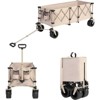BEAFUP Extra Long 300L Wagon Cart Collapsible,with 220LB Weight Capacity & All-Terrain Wheels – Utility Cart for Camping,for Families,Outdoor - 2 of 4