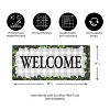 Evergreen Boxwood Framed Plaid Sassafras Switch Mat 10 x 22 Inch Interchangeable Door and Floormat for Homes Gardens and Yards - 2 of 4