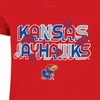 NCAA Kansas Jayhawks Girls' V-Neck T-Shirt - image 3 of 3