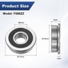 Unique Bargains Chrome Steel Rubber Shielded Flanged Ball Bearing - 3 of 4