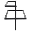 vidaXL Towel Rack Black 37.4 in.x9.8 in.x8.7 in. Iron - 4 of 4