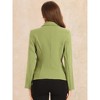 Allegra K Women's Elegant Work Office Lapel Collar Button Down Regular Fit Suit Blazer - 4 of 4