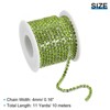 Unique Bargains Bags Clothing Decoration Crystal Rhinestone Sew on Close Claw Chain Trim - 2 of 4