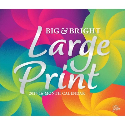 2023 Deluxe Wall Calendar Large Print Big & Bright - Stargifts : Target