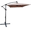 PAGED Square Patio Umbrella Modern Market Umbrella with 8 Steel Ribs, Crank and Cross Base for Garden and Poolside - 3 of 4
