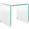 Cowan Tempered Glass Side Tbl - Clear - Safavieh - 3 of 4