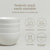over&back Set of 4 25oz Coupe Hand-Finished Stoneware Cereal Bowls Semi-Matte - 3 of 4