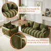 Kumasinova Premium Teddy Fleece Lounge Chair, Plush Single Sofa Chair with Pillow, Sturdy Wood Frame, Upholstered Couches for Living Room - 4 of 4