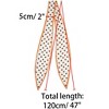 Allegra K Women's Fashion Skinny Scarves Hair Band Ribbon Bag Accessory Neckerchief - 3 of 4