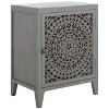 Thea 1 Door Carved Nightstand - NST5300 - Safavieh - 4 of 4
