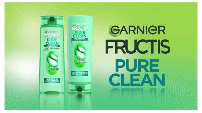 Garnier Fructis Pure Clean Aloe Extract Fortifying Shampoo, 2 of 6, play video