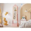 Garvee Kids Jewelry Armoire Cabinet with Full-Length Mirror,46"Jewelry Armoire with 3 Storage Drawers,Kids Vanity Dress Up Mirror Jewelry Cabinet - 2 of 4