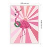 Kate & Laurel All Things Decor Sylvie Framed Canvas Festive Flamingo by Teju Reval - 2 of 4