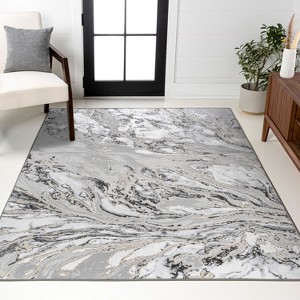 JONATHAN Y Swirl Marbled Abstract Casual Indoor Area Rug - 1 of 4