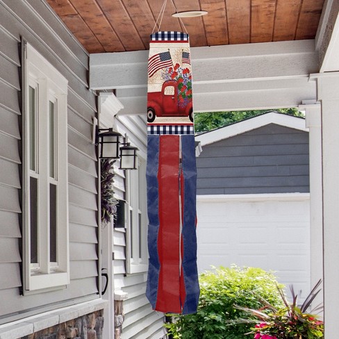 Briarwood Lane Everyday 4th of July Stars and Stripes Truck Windsock Wind Twister 40x6 - image 1 of 3