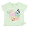 Bluey Girls T-Shirt and Twill Shorts Outfit Set Toddler Sizes (2T - 10-12) - 2 of 4