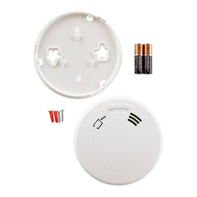 First Alert PRC700V Battery Powered Slim Smoke &#38; Carbon Monoxide Detector with Voice Location and Photoelectric Sensor, 6 of 9