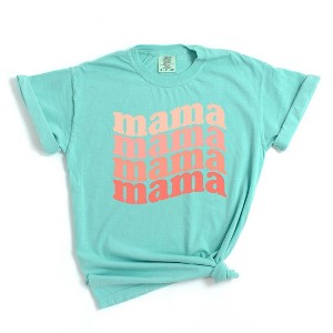 Simply Sage Market Women's Retro Mama Wave Short Sleeve Garment Dyed Tee - 1 of 2