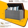 WhizMax 120 Gallon Large Deck Box, Built-In Handles Patio Storage Box for Storage With Wheels, Rattan Waterproof Outdoor Bins for Cushions - 3 of 4
