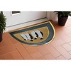 HomeRoots 18" X 30" Beige and Black Rubber and Coir Outdoor Semi Circle Door Mat - 2 of 4