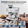 Stainless Steel Espresso Machine with Grinder & 20 Bar Pressure, 2.8L Removable Water Tank,Adjustable Shot Volume - 3 of 4