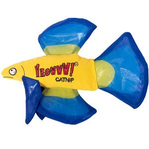 Yeowww! Mo Betta Fish Catnip Filled Cat Toy - Blue - 1 of 4