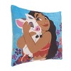 Disney Moana Free as the Ocean Aqua, Purple, Orange, and White Pua Pig Tropical Toddler Pillow - 2 of 4