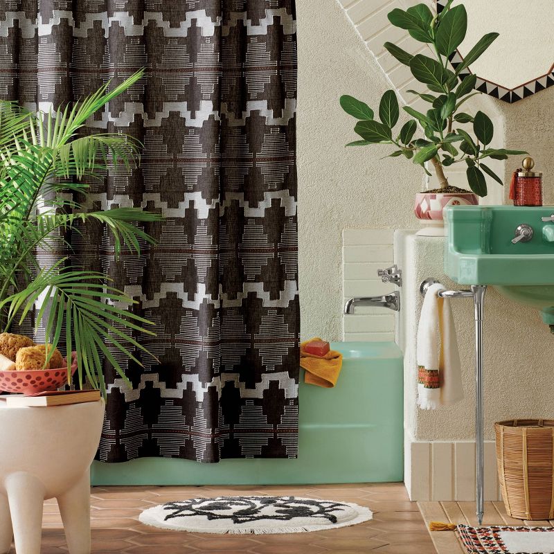 Day in Day Out Shower Curtain Black - Opalhouse&#8482; designed with Jungalow&#8482;, 3 of 9