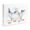 Stupell Industries Dolphin Lounging in Bath Tub Nautical Shells Wall Plaque Art - 3 of 4