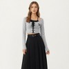 Anna-Kaci Women's High Waist Pleated Maxi Skirt with Belted Waist and Flowing Tailored Silhouette - 4 of 4