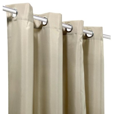Linen Light-Filtering Grommet Outdoor Curtain Panels, 50" x 96"