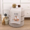 Little Love by NoJo Woodland Meadow Taupe and Tan, Fox Stay Wild My Child Super Soft Applique Baby Blanket - 3 of 4