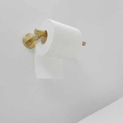 Brushed Gold Stainless Steel Wall Mounted Toilet Paper Holder