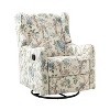 Bernd Transitional Comfy wingback Manual Swivel Glider Recliner with Built-in S-spring and Metal Base | KARAT HOME - image 2 of 4