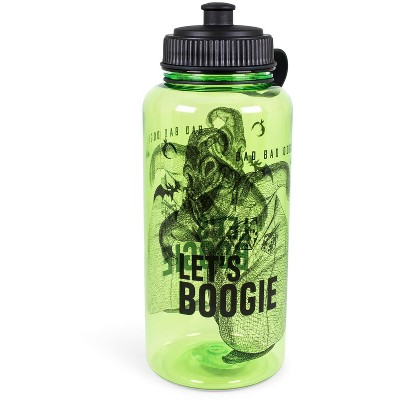 Silver Buffalo Nightmare Before Christmas "Let's Boogie" Sports Water Bottle | Holds 34 Ounces