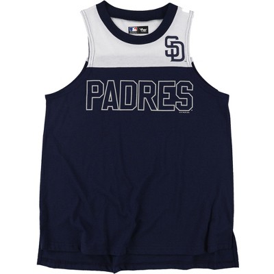 G-III Sports Womens San Diego Padres Tank Top, Blue, Medium