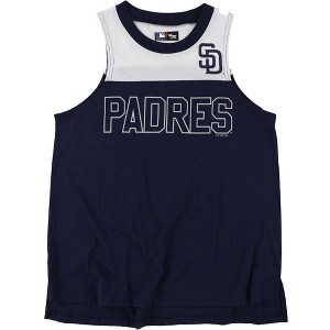 G-III Sports Womens San Diego Padres Tank Top, Blue, Medium - 1 of 2