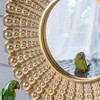 FURNIinspire Decorative Wall Mirrors Beaded Sunburst Mirror for Living Room or Office, Gold, 2"*14"*4.84" - 4 of 4