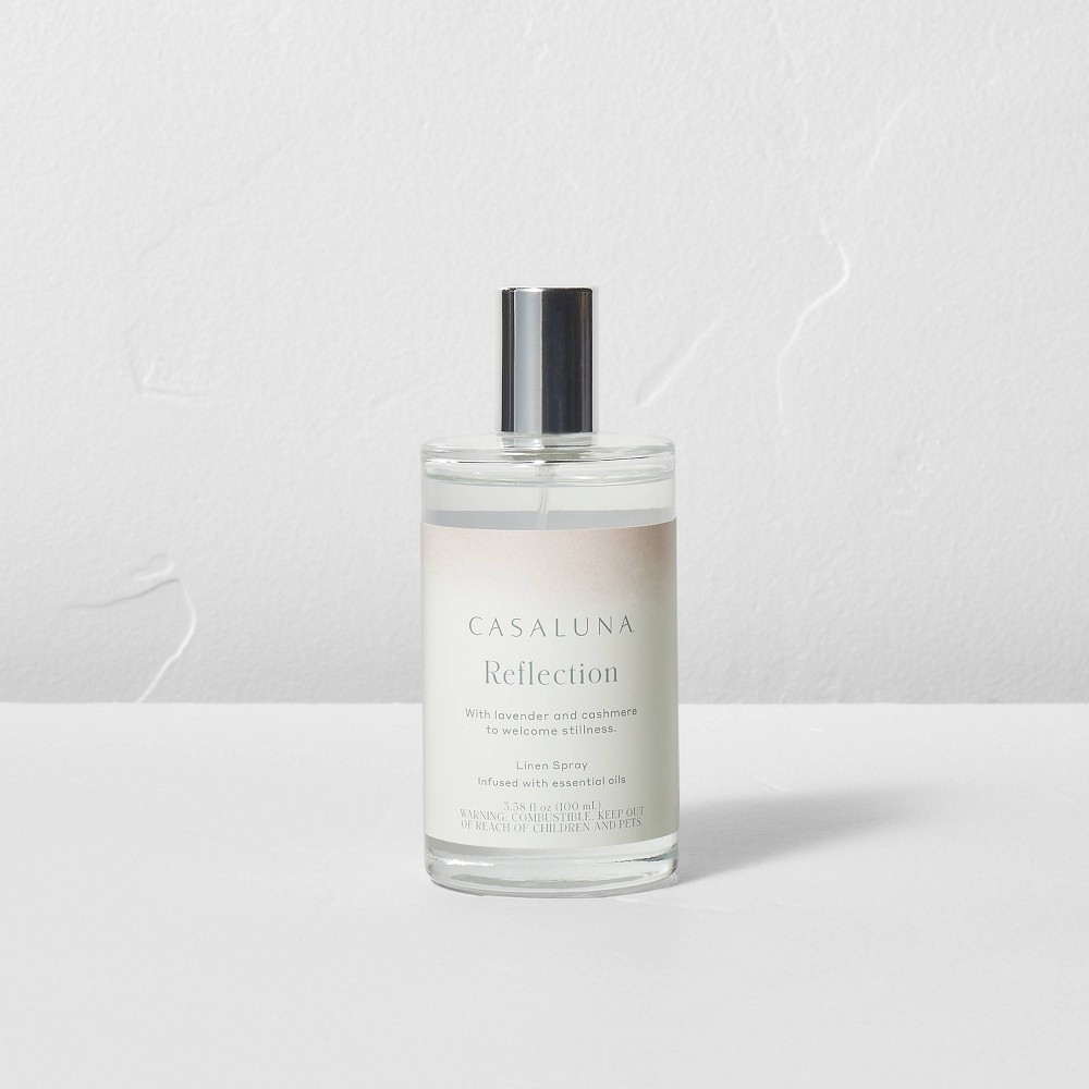 3.38 fl oz Reflection Core Linen Spray White - Casaluna&trade;: Coconut & Lavender Scented, Non-Powered Room Freshener